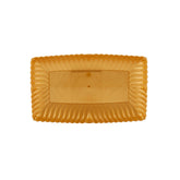 Rectangle Flower Plate Gold, disposable luxury serving plates - Hotpack Global